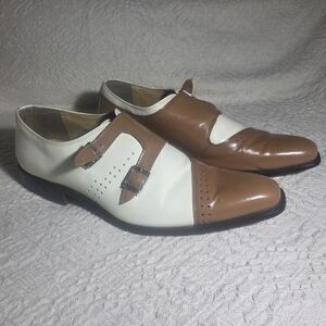 Giorgio Brutini Brown and White Oxfords